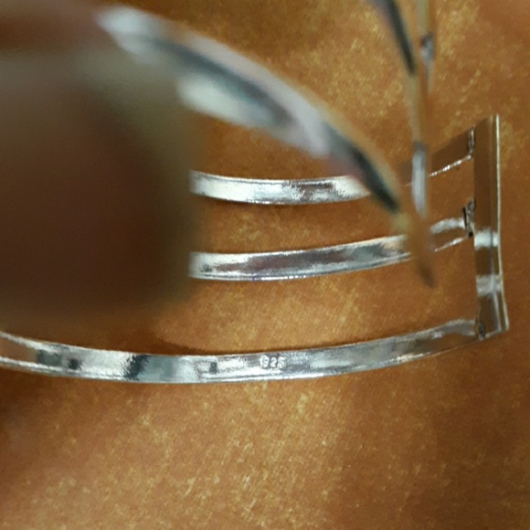 New Oversized Carnelian 925 Silver Cuff Bracelet. - Picture 2 of 6